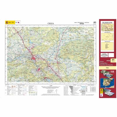 Topografische kaart 891 MT50 Cieza | CNIG - Instituto Geográfico Nacional1