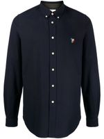 PS Paul Smith chemise en coton à patch zèbre - Bleu - thumbnail