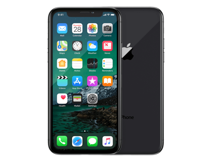 Refurbished iPhone X 64 GB Space Gray Licht gebruikt