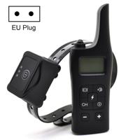 885-1 Rechargeable Training Dogs Stop Barkin Remote Control with Collar Receiver Support Electric Shock & Vibration & Light & Sound Mode EU Plug