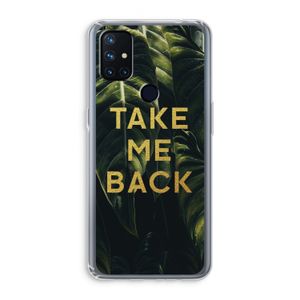 Take me back: OnePlus Nord N10 5G Transparant Hoesje