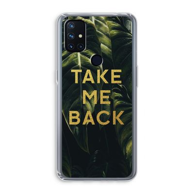 Take me back: OnePlus Nord N10 5G Transparant Hoesje