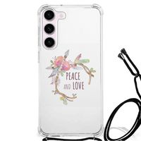 Samsung Galaxy S23 Stevig Bumper Hoesje Boho Text - thumbnail