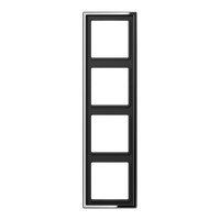 Jung LS990 afdekraam 4-voudig glanzend chroom