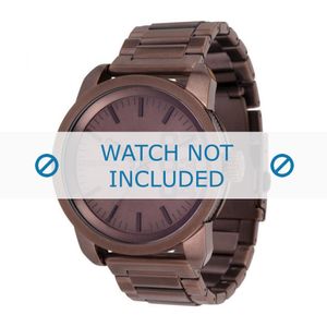 Diesel horlogeband DZ1480 Staal Rood 24mm