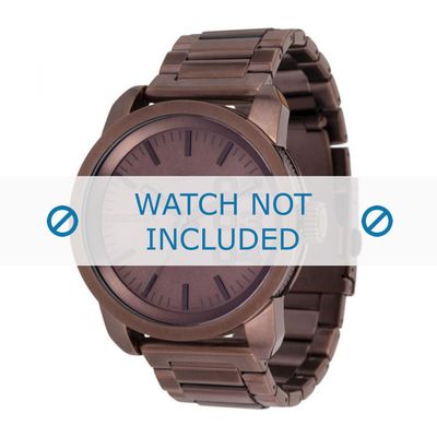Diesel horlogeband DZ1480 Staal Rood 24mm