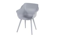 Hartman Sophie Studio dining armstoel - Misty Grey - Alu poot