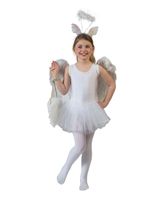 Ballerina jurk wit kind - thumbnail