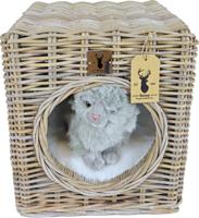 Boony Est 1941 rotan hocker 40x40x45 cm - Gebr de boon