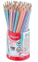 Grafietpotlood maped blackpeps pot 72 stuks pastel
