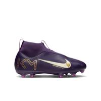 Nike Zoom Mercurial Superfly 10 Mbappé Academy Gras / Kunstgras Voetbalschoenen (MG) Kids Paars Goud Wit