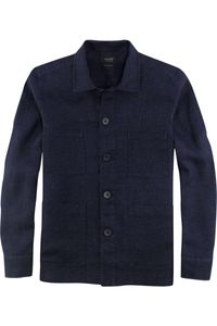 OLYMP SIGNATURE Soft Business Tailored Fit Overshirt nachtblauw, Effen