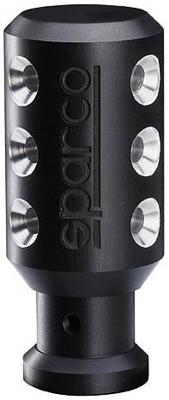 Sparco Pookknop 'Piuma' - Zwart/Aluminium SP3741BN