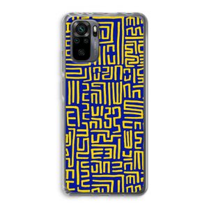Majorelle Blue Print: Xiaomi Redmi Note 10 Pro Transparant Hoesje