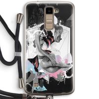 Camouflage de sommeil: LG K10 (2016) Transparant Hoesje met koord