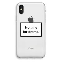 No drama: iPhone X Transparant Hoesje