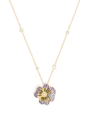 SICIS JEWELS collier à pendentif serti de saphirs - Or