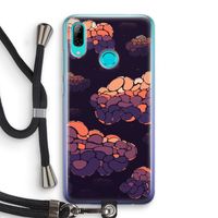 Patroon Wolken: Huawei P Smart (2019) Transparant Hoesje met koord