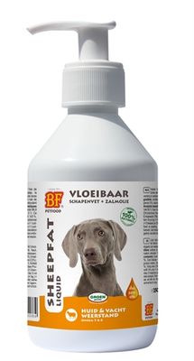 Bf Petfood Biofood vloeibaar schapenvet met zalmolie