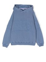 Gcds Kids hoodie à patch logo - Bleu