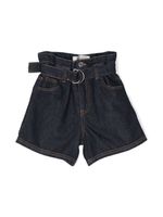 Philosophy Di Lorenzo Serafini Kids short en coton à coupe droite - Bleu - thumbnail