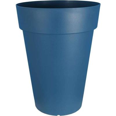 RIVIERA SOLEILLA bloembak - Kunststof - Hoogte 66 cm - Blauw