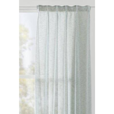 1+1 Gratis Leen Bakker - Gordijn Viola - Grijs - 140x280 Cm (1 Stuk) - Polyester - Groen