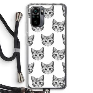 Kitten: Xiaomi Redmi Note 10 Pro Transparant Hoesje met koord
