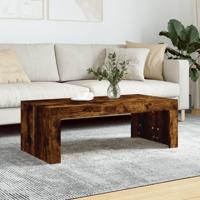 Salontafel 102x50x36 cm bewerkt hout gerookt eikenkleurig