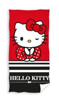 Hello Kitty handdoek rood 70 x 140 cm