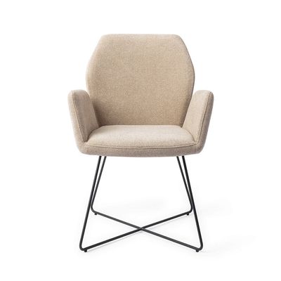 Jesper Home Misaki eetkamerstoel Funky Fudge cross black
