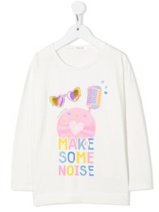 Billieblush t-shirt à imprimé graphique - Blanc