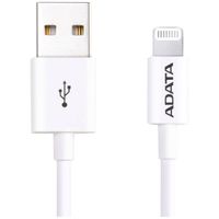 ADATA USB-kabel USB 2.0 Apple Lightning stekker, USB-A stekker 1.00 m Wit AMFIPL-1M-CWH