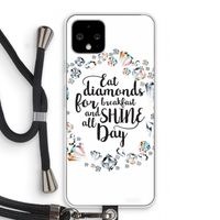 Diamonds: Pixel 4 Transparant Hoesje met koord