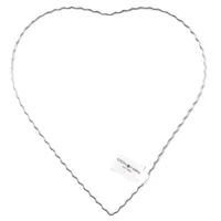 Stern Fabrik decoratie hart metaal zilverkleurig 30 cm | 30 stuks