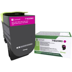 Lexmark Tonercassette (recycling) CS317 CS417 CS517 CX317 CX417 CX517 Origineel Magenta 2300 bladzijden 71B20M0