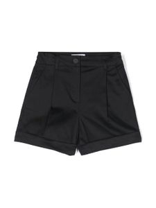 Moschino Kids short en coton à pinces - Noir