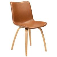 Dan-Form Glee Eetkamerstoel Vintage Bruin | Eiken set van 2