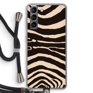Arizona Zebra: Samsung Galaxy S21 Transparant Hoesje met koord