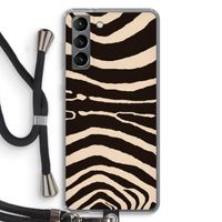 Arizona Zebra: Samsung Galaxy S21 Transparant Hoesje met koord