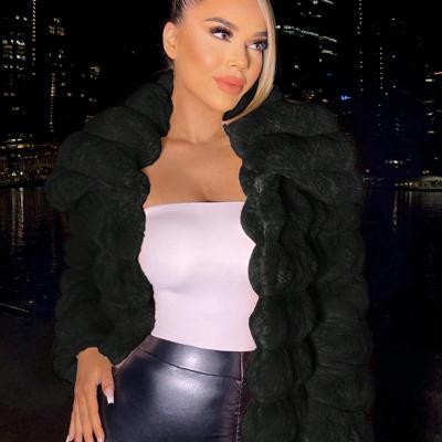 Dusty Pink Fuzzy Open Front Coat - Oversized Flannelette Jacket Black / XS