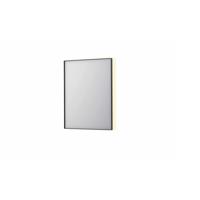 Spiegel INK SP32 60x4x80 cm Incl. Indirect LED-Verlichting Rondom en Spiegelverwarming Mat Zwart