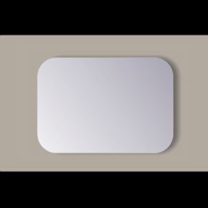 Spiegel Rechthoek Sanicare Q-Mirrors Afgeronde Hoeken 60x90 cm PP Geslepen Incl. Ophanging