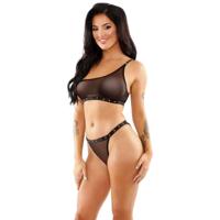 Ondergoed Set Fantasy Lingerie Zwart (M/L) Ondergoed Set Fantasy Lingerie Zwart (M/L)