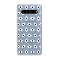 Eyes pattern: Samsung Galaxy S10 5G Transparant Hoesje