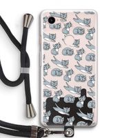 Poezen: Pixel 3 Transparant Hoesje met koord
