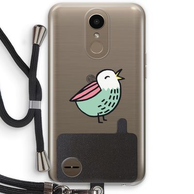 Birdy: LG K10 (2017) Transparant Hoesje met koord