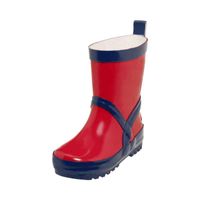 Playshoes regenlaarzen uni Rood Marine Streep Maat - thumbnail