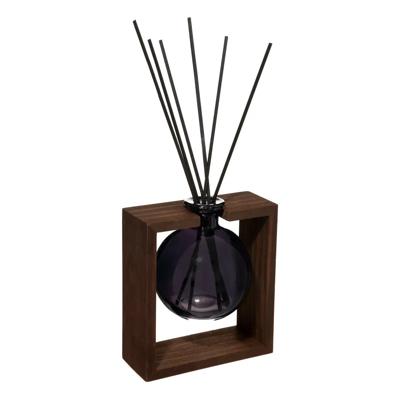 Geurstokjes in luxe houder hout/glas - Jasmijn - 250 ml - geurverspreider - interieurparfum