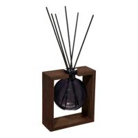 Geurstokjes in luxe houder hout/glas - Jasmijn - 250 ml - geurverspreider - interieurparfum